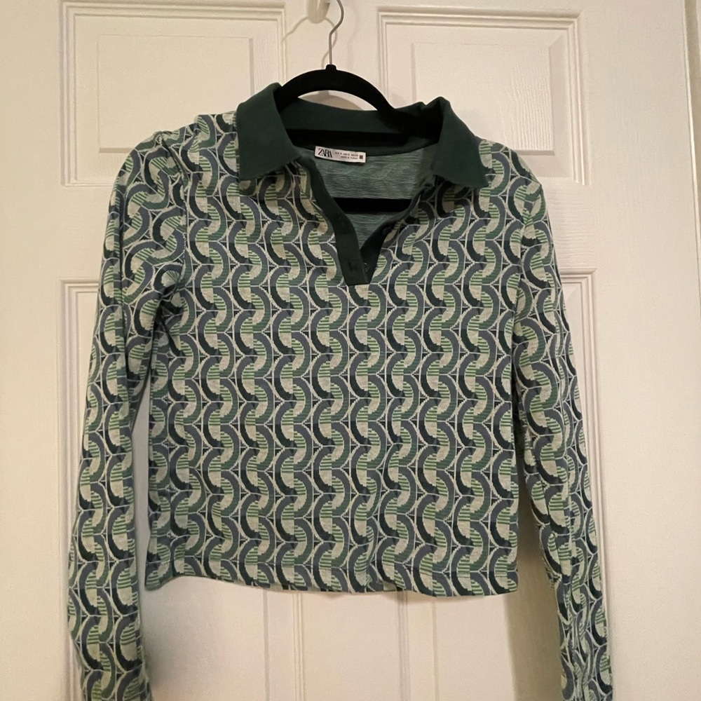 Zara long sleeved polo